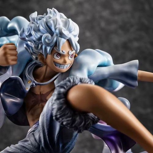 One Piece Action Figure 23cm Rubber Luffy Statua Collezione Monkey D Rufy Gear 5 - Imagen 5 de 6