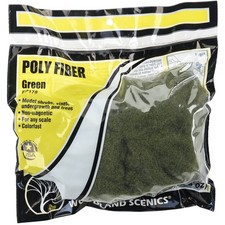 3 Pack - Woodland Scenics Poly Fiber 16g-Green - FP178