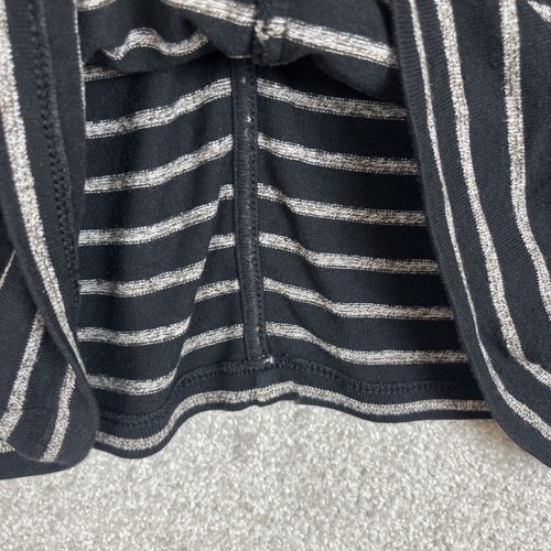 J Jill Wearever Shirt Womens Extra Small Petite Black Stripe Stretch- 3326* - Bild 4 von 11