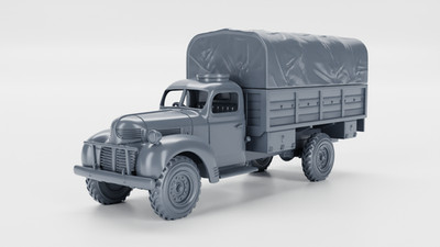 Dodge D60L T110 (USA, WW2) Tabletop Wargaming verschiedene Maßstäbe 3D gedruckt