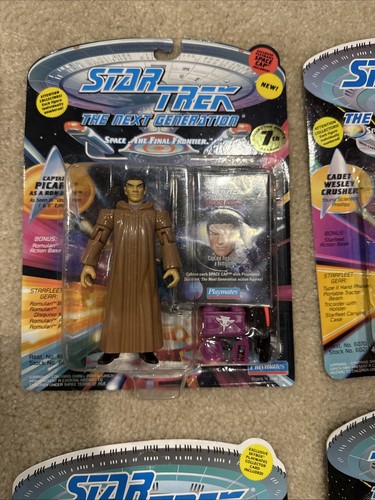 13 figuras de acción de Star Trek: The Next Generation con cartas leídas - Imagen 5 de 22