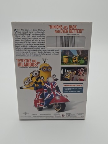 MINIONS DVD *Factory Sealed* w/ Digital Code, Slip Cover, & Bonus Features - Picture 2 of 4