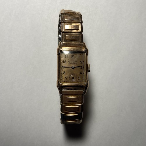 Vintage 1950’s Bulova 14kt Gold Filled Herren Armbanduhr Handaufzug (Roségold) - Bild 3 von 15