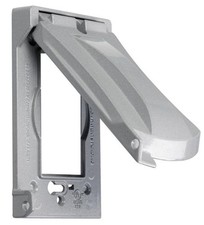 TayMac MX1050S Grey 3"W 1 Gang Flip Cover