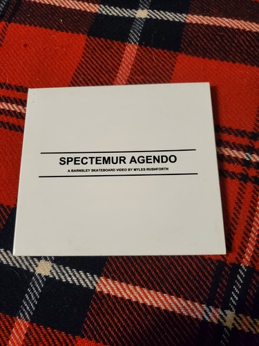 MYLES RUSHFORTH - SPECTEMUR AGENDO Skateboards/Skateboarding DVD RARE  - Picture 1 of 3