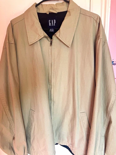 1997-1999 GAP Men’s Beige Harrington Jacket Regular Fit Size XL or 48 - product listing photo