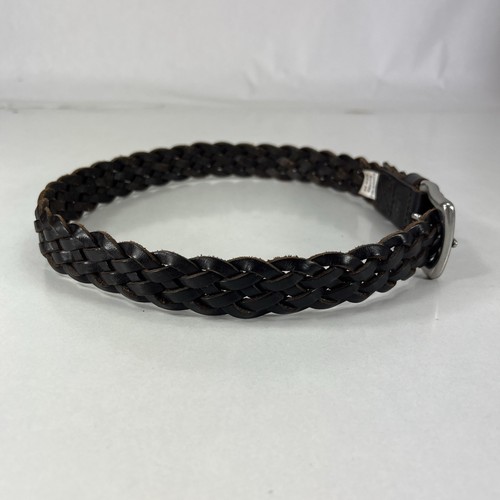 GAP Brown Braided Leather Belt - Youth/Kids Size 20 - Picture 4 of 7