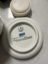 Antique Shaving Brush, Straight Edge Razor And Shaving Bowl