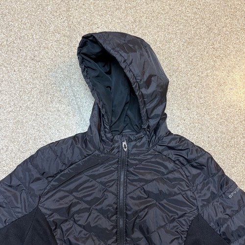 Spyder Black Therma Web SPFFM015-001 Water Resistant Full Zip Jacket Women Sz XL - Picture 2 of 9