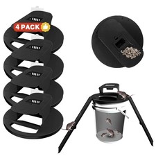 Mouse Traps Indoor for Home, 4 Pack Mouse Trap Bucket Lid with Upgraded Clear...