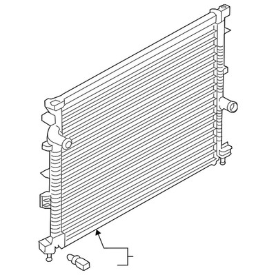 Genuine Ford Radiator F2GZ8005C