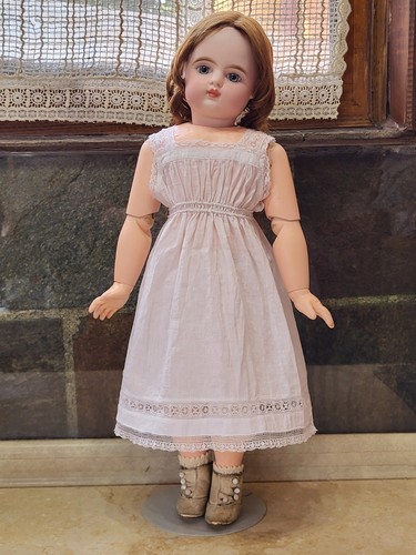 Rare Antique Bisque French François Gaultier closed mouth doll 23 in (58 cm) sz8 - Picture 14 of 24