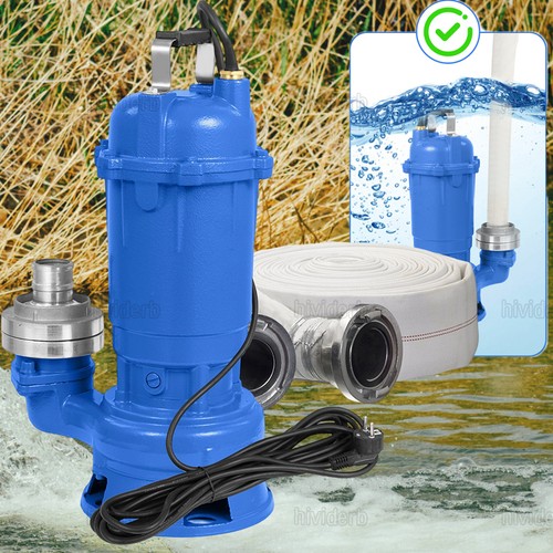 Pompa fecale pompa sommersa 1,5KW pompa acque sporche a scelta NUOVA - Foto 1 di 12