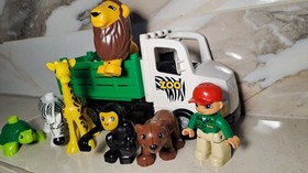 Lego Duplo Zoo Truck Vehicle & Figures - 6172 and  Extra Animals and Minifigure