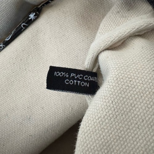 Marc Jacobs Doodle Print Tote Bag Shopper Coated Canvas Cotton Retro Chic Black - Picture 11 of 12