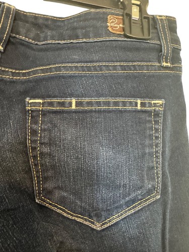 Jeans donna svasati Paige Canyon taglia 26 lavaggio scuro denim svasati made in USA - Foto 4 di 7