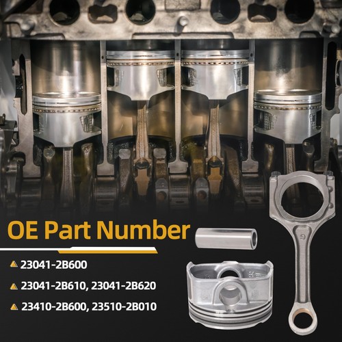 Connecting Rod Piston Kit fits for Kia Rio 1.6L DOHC 2010-2017, fits for Hyun... - Picture 3 of 7