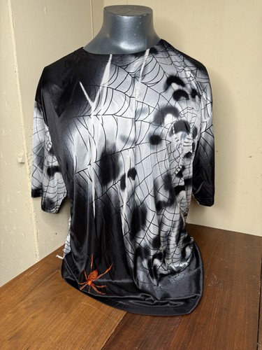 CAMISA FNF JEANS SPIDERMAN AOP Y2K TELA DE ARAÑA TALLA XXL CAMISETA RARA 2001 VINTAGE - Imagen 1 de 15