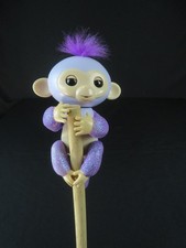 Fingerlings Glitter Monkey Interactive Baby Pet Purple Works