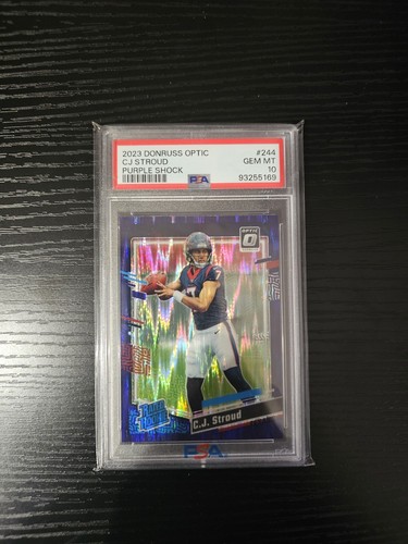 CJ Stroud QB Lot 11 PSA 10 Purple Shock Absolute Score Illusions Prestige ProSet - Bild 3 von 10