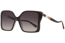 Bvlgari 8229-B 5381/8G Sunglasses Women's Black/Black Gradient Mirror Lens 57mm