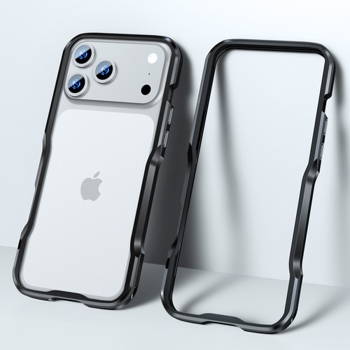 Luphy Metall Bumper Hart Schutz Slim Case Hülle für iPhone 12 13 14 15 16 Pro Max - Bild 3 von 23