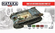 Hataka AS37 WW2 AFV Interior Colours paint set