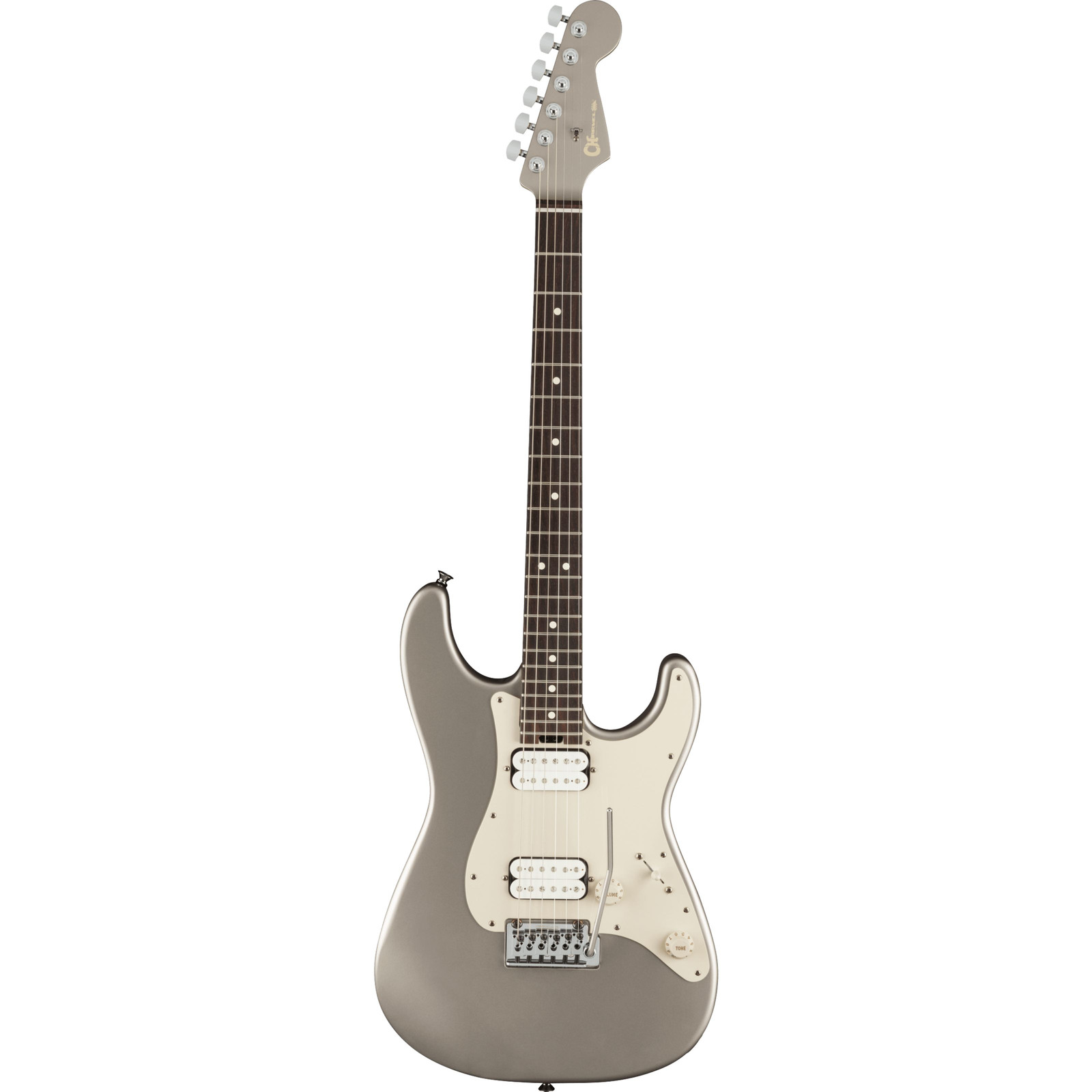 Модель Charvel Prashant Aswani Signature Pro-Mod So-Cal PA28 Inca Silver - E-Gitarre