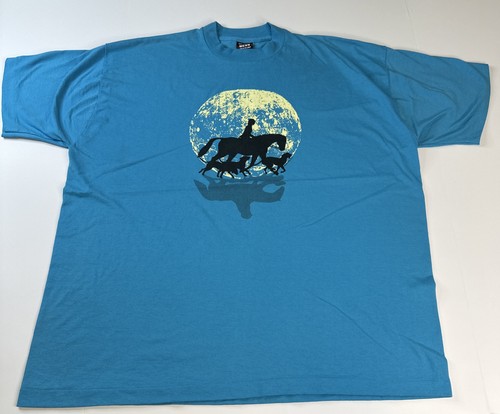 Vintage Single Stitch Tshirt Size XL Fruit Of The Loom Best Moon And Horse - Picture 1 of 20