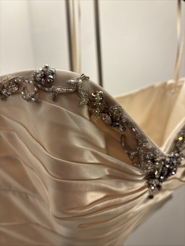 Corpetto da sposa Dzage | Taglia 12 | Crema - Foto 4 di 7