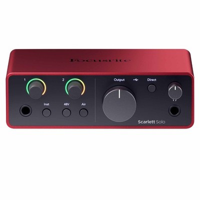 Focusrite Scarlett Solo 4th Gen USB Audio Music Recording
