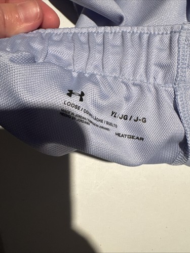 NWT Under Armour Light Purple Blue Shorts Size YL Youth Large - Picture 4 of 6