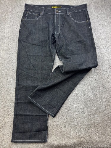 NBN Gear Jeans Herren 40x32 schwarz dunkle Waschung Pattentaschen gerades Bein - Bild 1 von 17