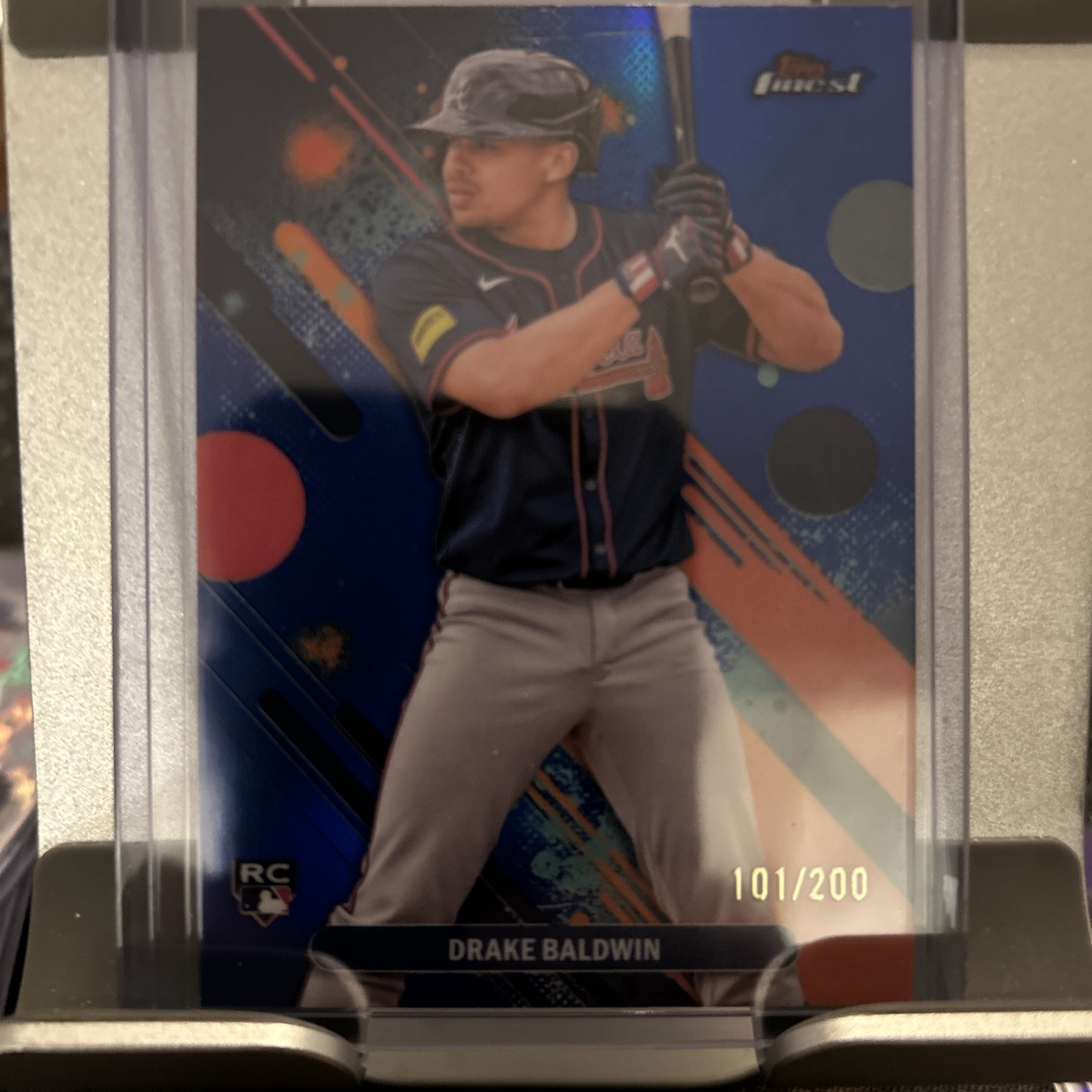 DRAKE BALDWIN 2025 Topps Finest Common #21 Blue /200 RC Rookie Braves