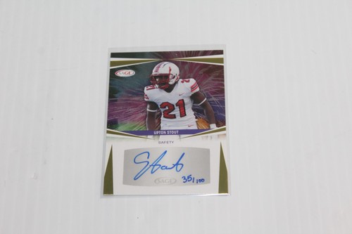 2025 Sage Upton Stout Auto Autograph A-US Rookie RC /100 San Francisco 49ers - Picture 3 of 10