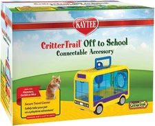 Kaytee CritterTrail Off To School Travel Carrier 6.5"L x 8.3"W x 4.5"H, Red 