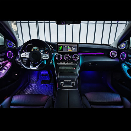 64 Farben Ambientebeleuchtung Beifahrerblende Copilot für Mercedes Benz W205 X253 GLC - Bild 9 von 10