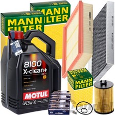 MANN INSPEKTIONSKIT+5L MOTUL 5W30 MOTORÖL passend für MERCEDES W169 W245 170-200
