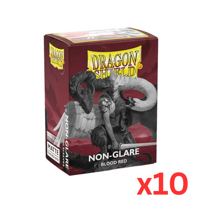 Dragon Shield Non-Glare Matte Blood Red [x10] Case Display