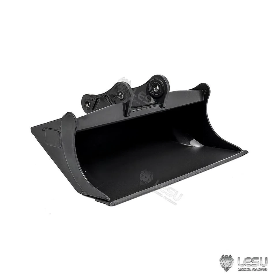 Cubo ancho de metal 1/14 para excavadora hidráulica RC LESU Aoue C374F piezas de excavadora Foto 2 de 4