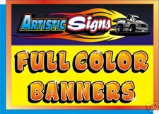 Vinyl Banner Sign 4ft x 8ft FULL COLOR we Personalize 4U. Heavy Duty Indoor/Out
