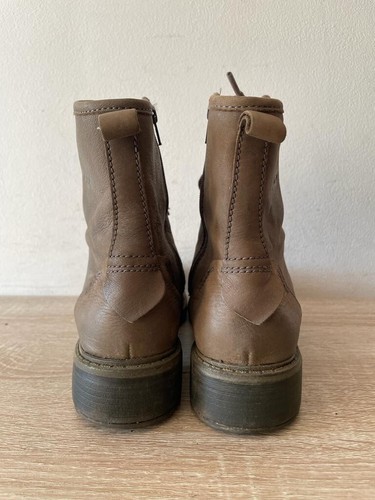 JOSEF SEIBEL DAMEN BRAUN LEDER SCHNÜR/REISSVERSCHLUSS STIEFELETTEN SCHUH UK 4 EUR 37 K4 - Bild 4 von 8