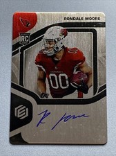 2021 Panini Elements RONDALE MOORE RC METAL ON CARD AUTO Rookie SP #/199 MINT!