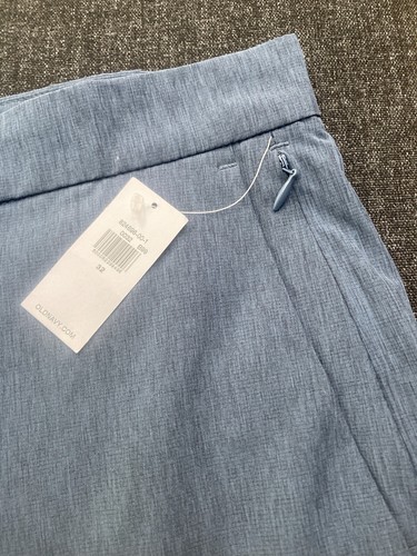 Old Navy Active Men's Blue Flat Front Zip Pocket Polyester Chino Shorts Size 32 - Bild 2 von 4