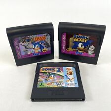 🔥3 Pack Sega Game Gear — Sonic The Hedgehog 2 Tails Chaos Blast Bundle!🔥