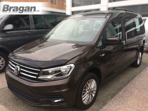 Bonnet Guard For Volkswagen Caddy 2015 - 2021 Van Deflector Acrylic Hood Shield - Picture 1 of 2