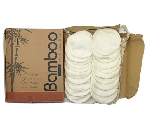 Organic Reusable Makeup Remover Pads Washable Eco-friendly Natural - Picture 8 of 10