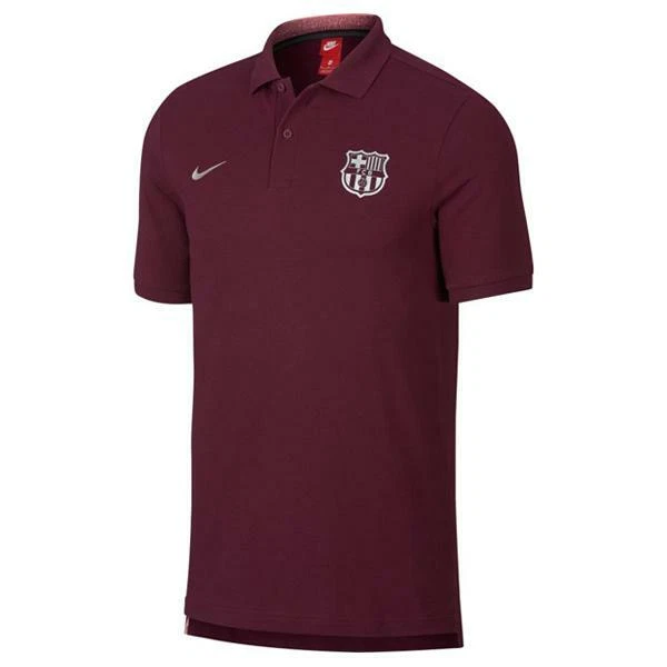 Mens NIKE F.C. BARCELONA POLO Deep Marron Polo AJ4078 669 Size M