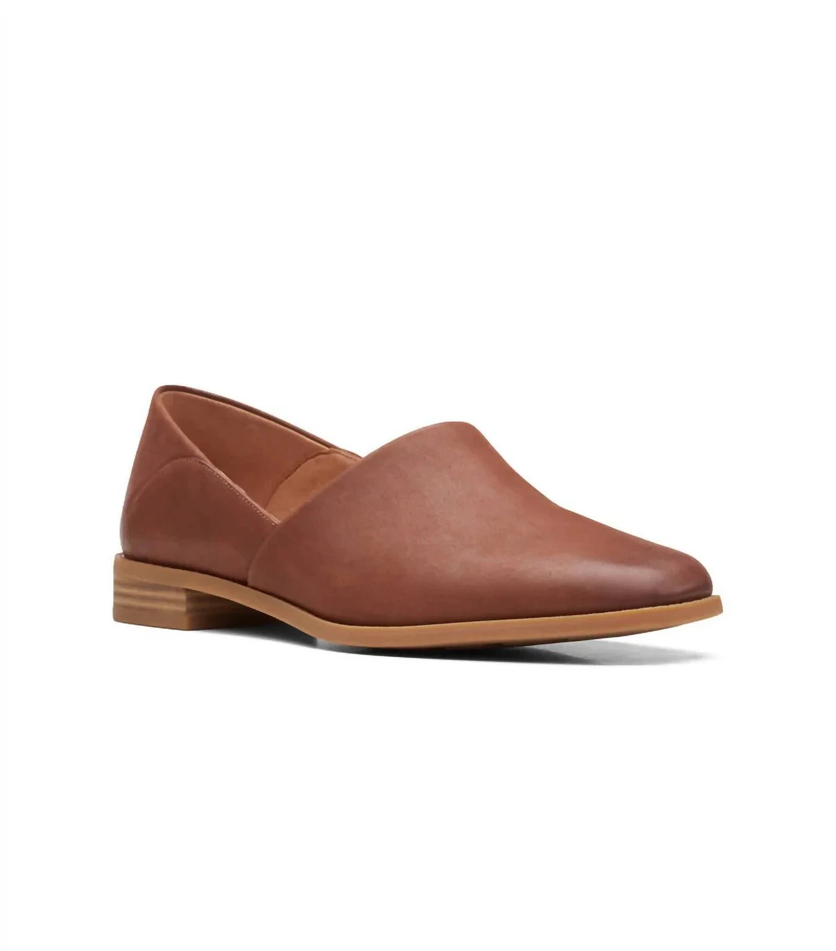 Women's Clarks Pure Belle Dark Tan Leather Many Sizes New In Box Save Big