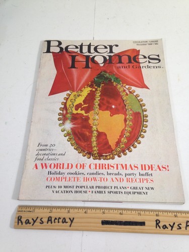 Better Homes and Gardens Magazine December 1968 MCM 1960's Kitch midmod groovy - Picture 1 of 21
